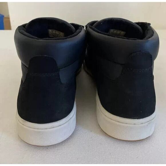Polo Ralph Lauren Mens Black Shrunken Nubuck & Canvas Sneaker Boot Choose Size main image 6